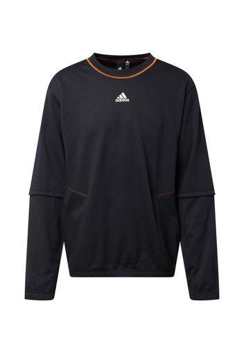 ADIDAS SPORTSWEAR Felpa sportiva 'TRVL'  arancione / nero / bianco