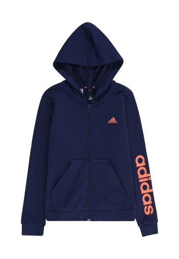 ADIDAS SPORTSWEAR Giacca di felpa sportiva  blu scuro / arancione