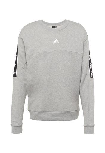 ADIDAS SPORTSWEAR Felpa sportiva  grigio sfumato / nero / bianco