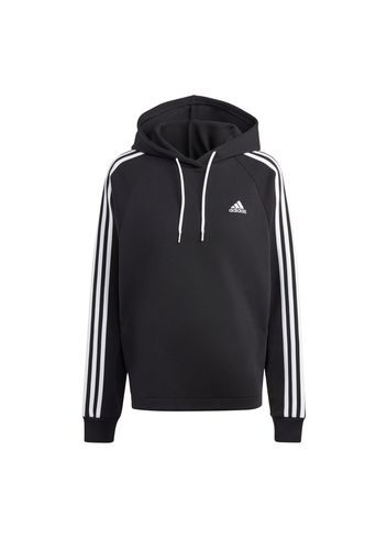 ADIDAS SPORTSWEAR Felpa sportiva  nero / bianco