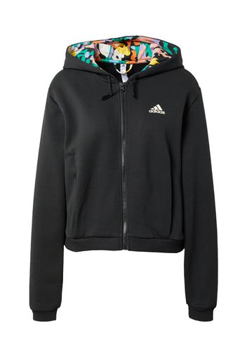 ADIDAS SPORTSWEAR Giacca di felpa sportiva  limone / giada / nero / bianco