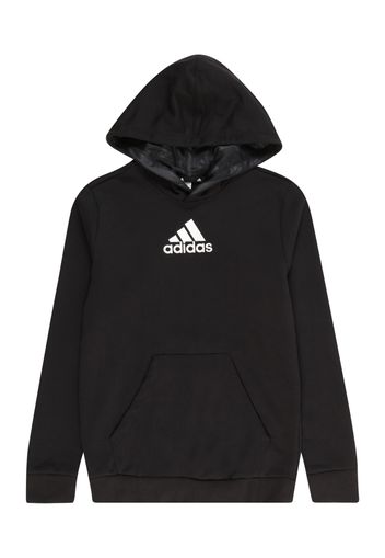 ADIDAS SPORTSWEAR Felpa sportiva  nero / bianco