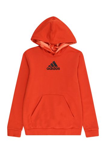 ADIDAS SPORTSWEAR Felpa sportiva  rosso arancione / nero