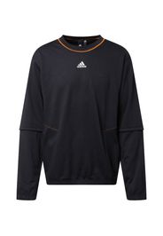 ADIDAS SPORTSWEAR Felpa sportiva 'TRVL'  arancione / nero / bianco