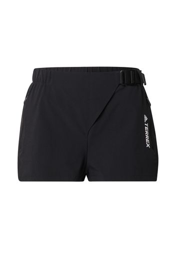 ADIDAS TERREX Pantaloni per outdoor  nero / bianco