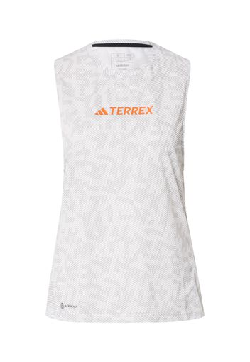 ADIDAS TERREX Top sportivo  grigio / arancione / nero / bianco