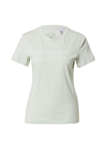 ADIDAS TERREX Maglia funzionale  verde pastello / bianco