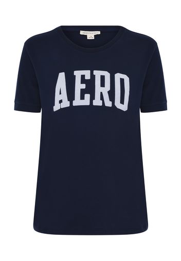 AÉROPOSTALE Maglietta  navy / bianco