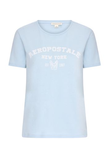 AÉROPOSTALE Maglietta 'Bulldog'  blu chiaro / bianco