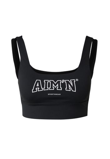 aim'n Reggiseno sportivo  nero / bianco