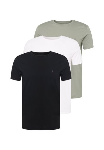 AllSaints Maglietta  verde / nero / bianco