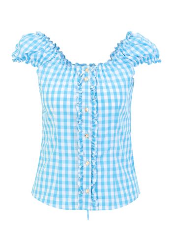 ALMSACH Camicia da donna  turchese / blu chiaro / bianco