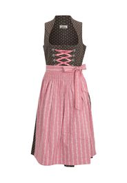 ALMSACH Dirndl  rosa chiaro / color fango / offwhite