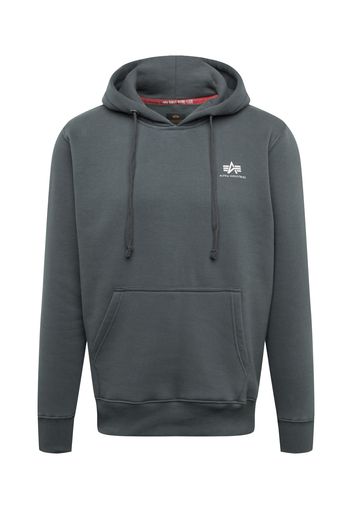 ALPHA INDUSTRIES Felpa  grigio scuro / bianco / rosso