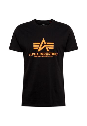 ALPHA INDUSTRIES Maglietta  arancione neon / nero