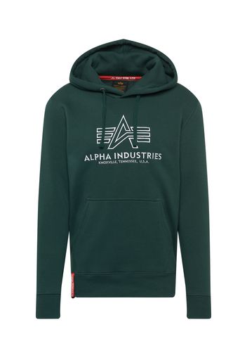 ALPHA INDUSTRIES Felpa  bianco / rosso / verde scuro