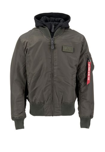 ALPHA INDUSTRIES Giacca di mezza stagione 'MA-1 D-Tec'  nero / verde