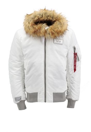 ALPHA INDUSTRIES Giacca di mezza stagione  bianco / grigio