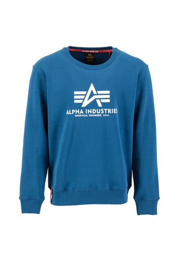 ALPHA INDUSTRIES Felpa  blu / bianco