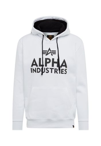 ALPHA INDUSTRIES Felpa  bianco / nero