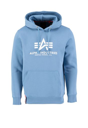 ALPHA INDUSTRIES Felpa  blu / bianco