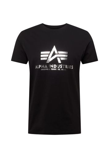 ALPHA INDUSTRIES Maglietta  nero / bianco