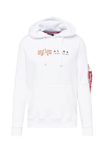 ALPHA INDUSTRIES Felpa  bianco / nero / marrone