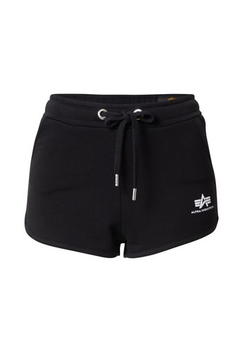 ALPHA INDUSTRIES Pantaloni  nero / bianco