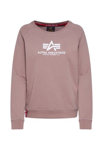 ALPHA INDUSTRIES Felpa  rosa antico / grigio chiaro