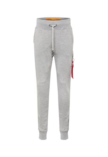 ALPHA INDUSTRIES Pantaloni 'X-Fit'  rosso / grigio