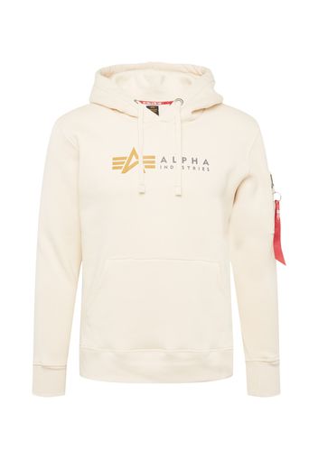 ALPHA INDUSTRIES Felpa  offwhite / curry / grigio scuro