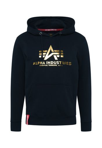 ALPHA INDUSTRIES Felpa  giallo oro / blu notte