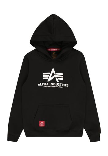 ALPHA INDUSTRIES Felpa  nero / bianco / rosso