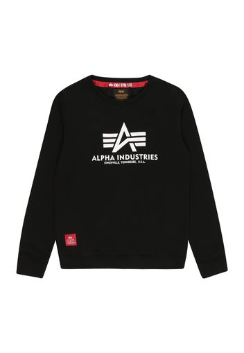 ALPHA INDUSTRIES Felpa  nero / rosso / bianco