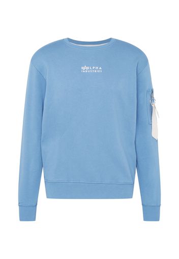 ALPHA INDUSTRIES Felpa  offwhite / blu cielo