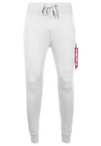 ALPHA INDUSTRIES Pantaloni 'X-Fit'  rosso / offwhite