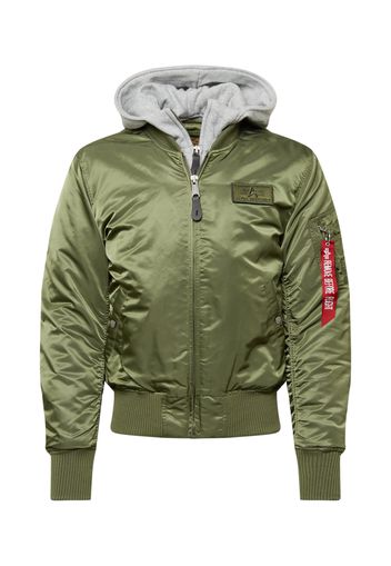 ALPHA INDUSTRIES Giacca di mezza stagione 'MA-1 D-Tec'  verde / grigio sfumato