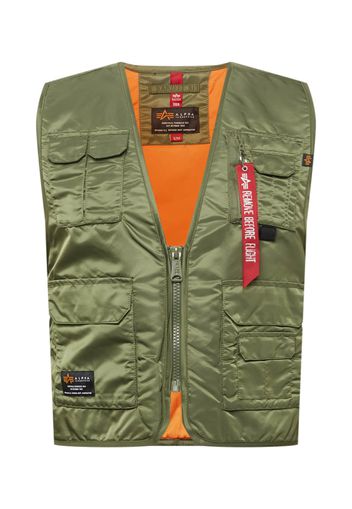 ALPHA INDUSTRIES Gilet 'Utility'  oliva / rosso / arancione