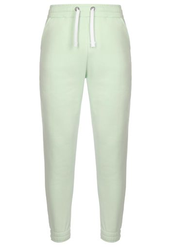 ALPHA INDUSTRIES Pantaloni 'EMB'  verde pastello / bianco