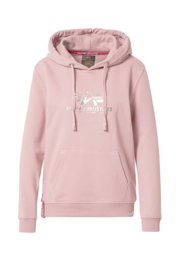 ALPHA INDUSTRIES Felpa  grigio argento / rosa