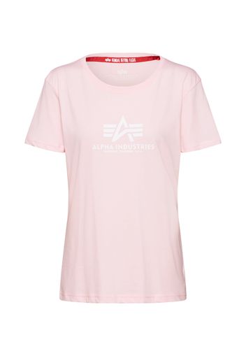 ALPHA INDUSTRIES Maglietta  rosa / bianco