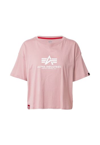 ALPHA INDUSTRIES Maglietta  rosa chiaro / bianco