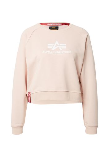 ALPHA INDUSTRIES Felpa  pesca / bianco