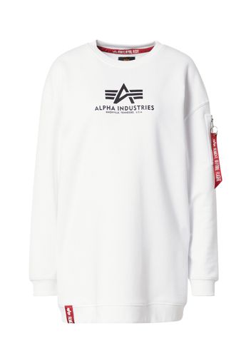 ALPHA INDUSTRIES Felpa  nero / bianco