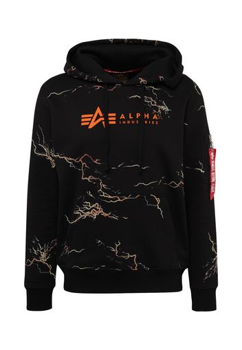 ALPHA INDUSTRIES Felpa  arancione / albicocca / nero / offwhite