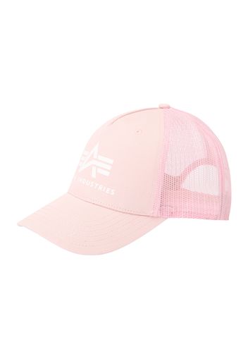 ALPHA INDUSTRIES Cappello da baseball  rosa pastello / bianco