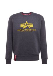 ALPHA INDUSTRIES Felpa  grigio / giallo