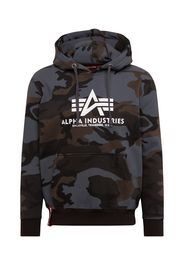 ALPHA INDUSTRIES Felpa  nero / bianco / grigio / marrone