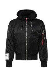 ALPHA INDUSTRIES Giacca di mezza stagione 'MA-1 ZHP'  nero / rosso