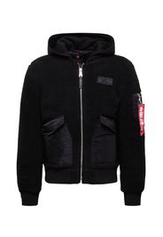 ALPHA INDUSTRIES Giacca di mezza stagione  nero / rosso